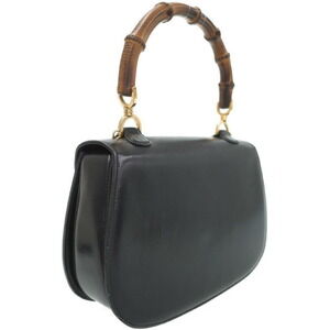 Gucci Handbag Leather Shoulder Top Handle Bamboo Bag